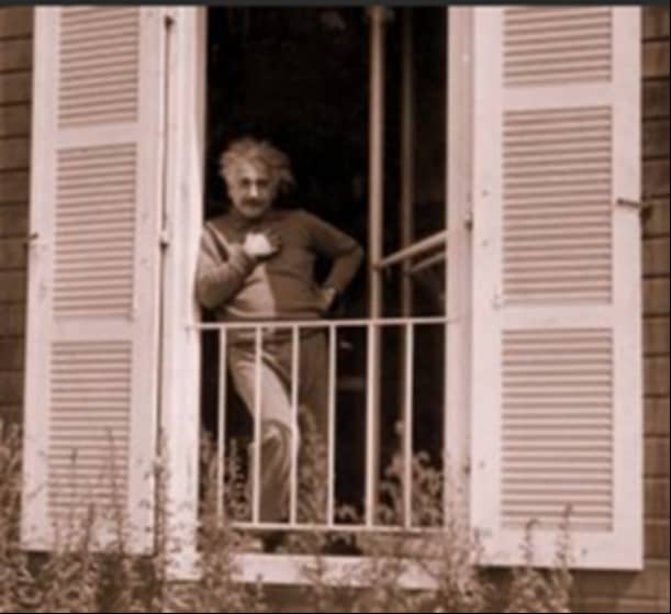 Einstein in seinem Sommerhaus